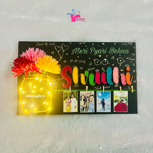 Meri Pyari Behna – Custom String Art Nameplate For Raksha Bandhan