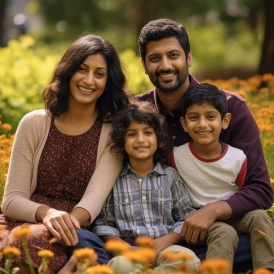 Ghibli Fantasy Custom Family Art – Frame Your Precious Memories