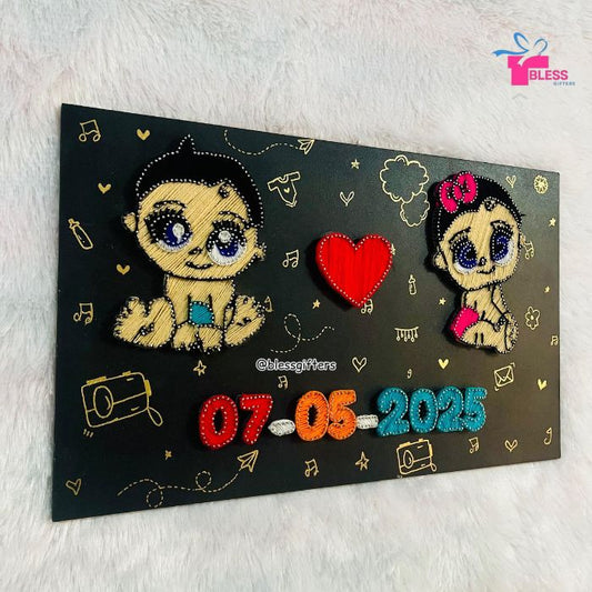 A New Beginning – Custom Baby Birthdate String Art Frame