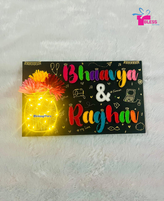 Together in Threads – A Memory Nameplate for Couples