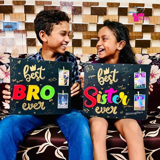 Best Sister Frame – Rakhi String Art with Photo Hangings