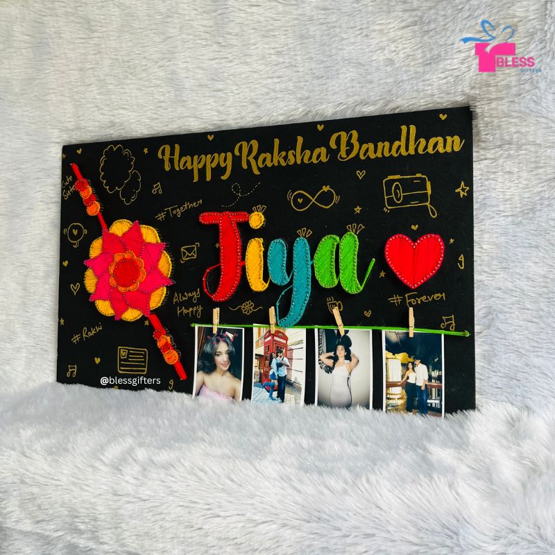 Rakshabandhan String Art Nameplate, Perfect Gift for Sister