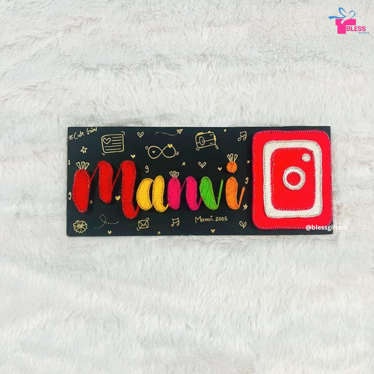 Personalized Instagram String Art Nameplate - Perfect for Room Decor