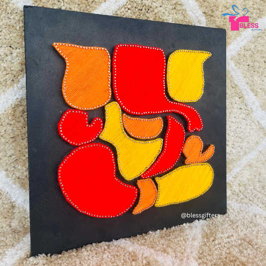 Ganesha String Art for Room Decor - Blessings in Thread 🙏