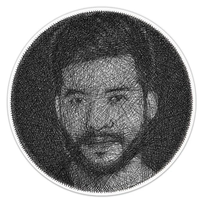 String Art Portrait for Gift: Threads of Identity