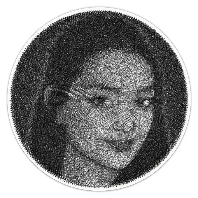 String Art Portrait for Gift: Threads of Identity