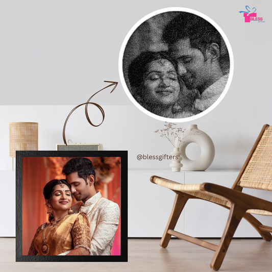 Turn Wedding Memories into Art: Personalized String Art Portraits