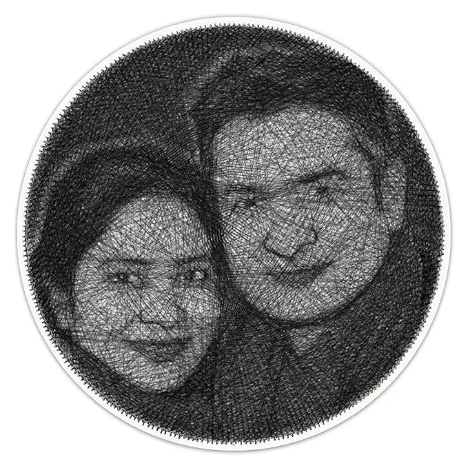 Amazing Custom String Art Portrait For Your Love/Couple