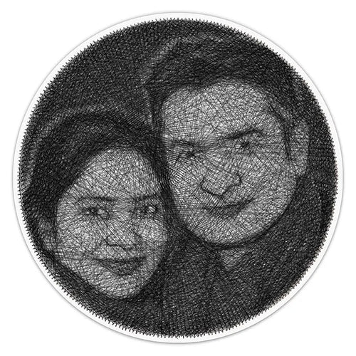 Amazing Custom String Art Portrait For Your Love/Couple