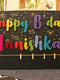 Happy B'day Name Plate With Thread Art Work