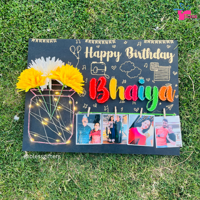Personalized Birthday String Art – A Heartfelt Gift for Brother
