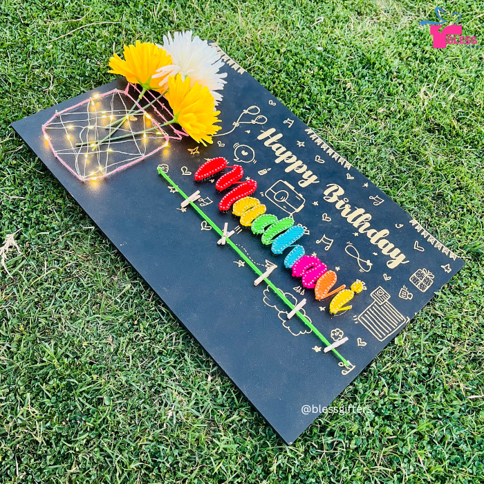 Personalized Birthday String Art – A Heartfelt Gift for Brother