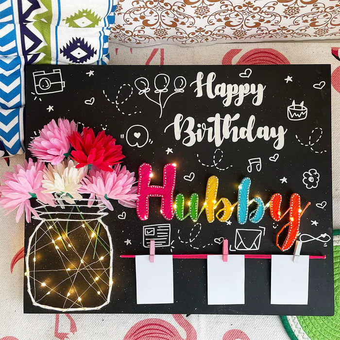 Bright Wishes: Happy Birthday String Art Gift