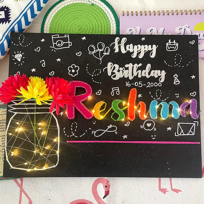 Bright Wishes: Happy Birthday String Art Gift