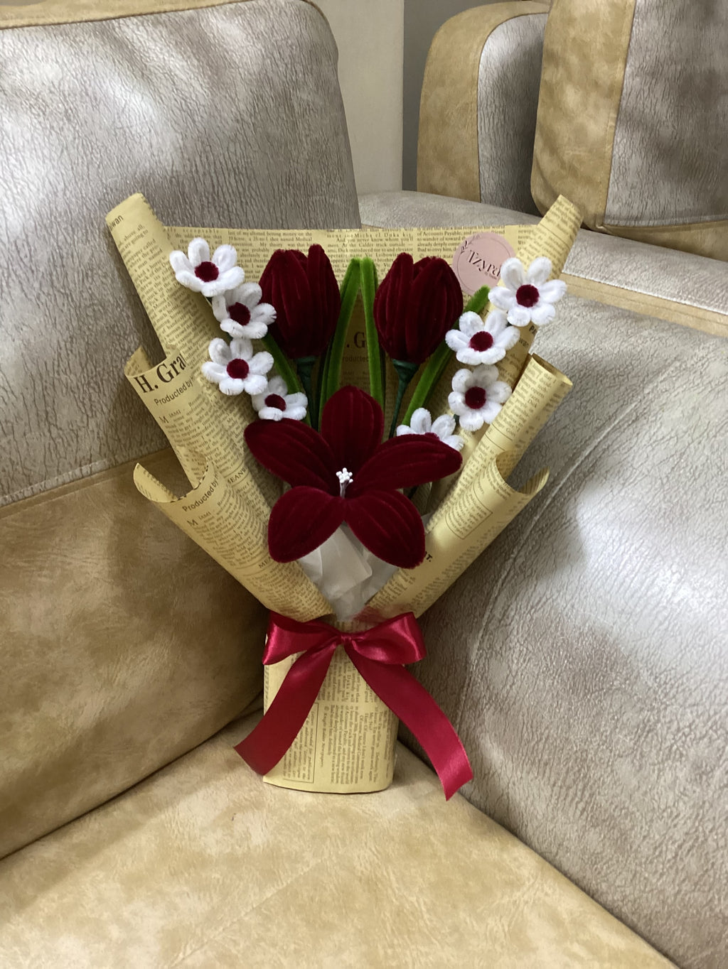 Classic Red Bloom Flower Bouquet