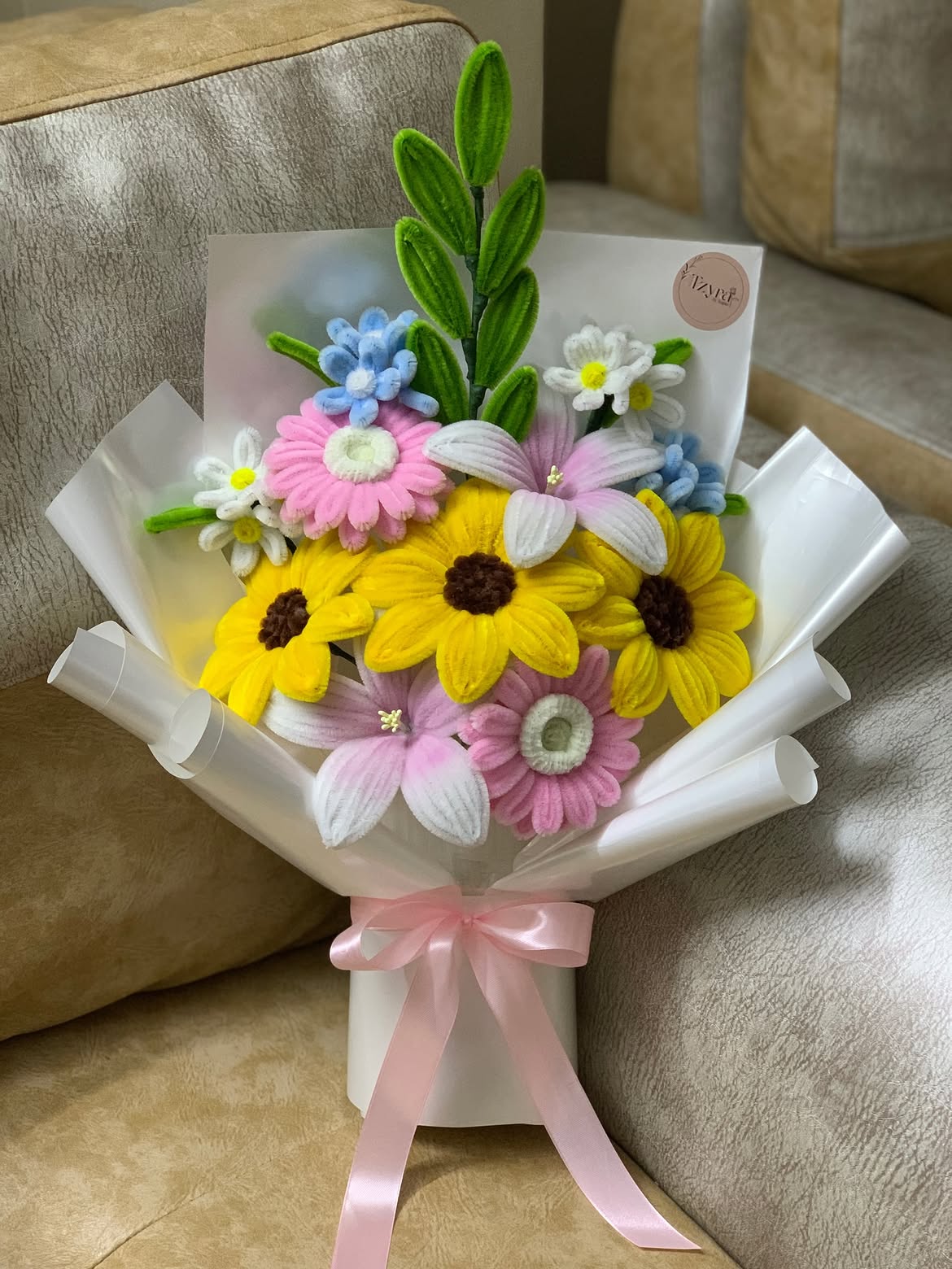 Pretty Multicolor Handmade Flower Bouquet