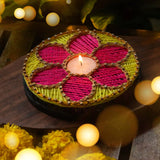 Colorful Lamp (Deepak) Holder for Diwali Poojan