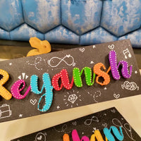 Handmade Stringed Name Plates : Personalized Elegance
