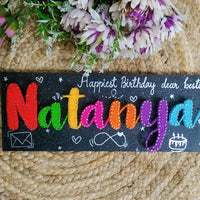Handmade Stringed Name Plates : Personalized Elegance