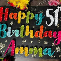 Colorful String Art Nameplate A Special Gift for Birthday