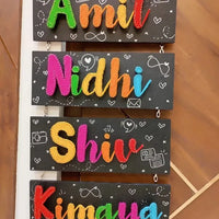 Customized String Art Family Nameplate for Your Home