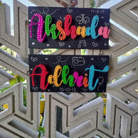 Customized String Art Family Nameplate for Your Home