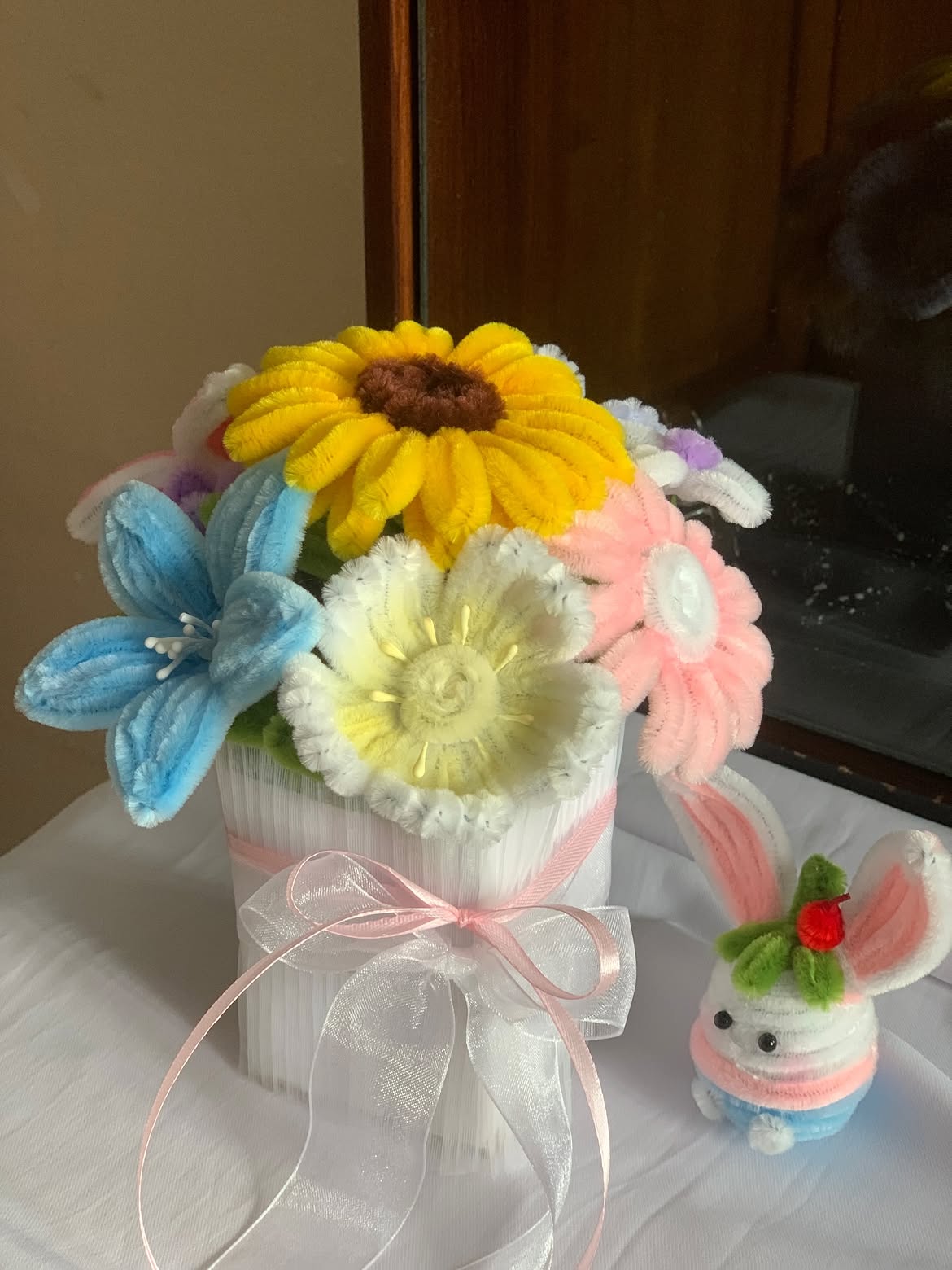 Colorful Handmade Flower Basket