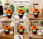 Daisy Flower Cup for Desk & Living Room Decor