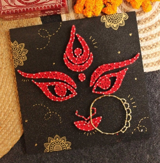 Durga Devi String Art For Diwali Decoration