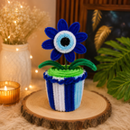 Evil Eye Handmade Flower Cup – Protective Nazar Decor