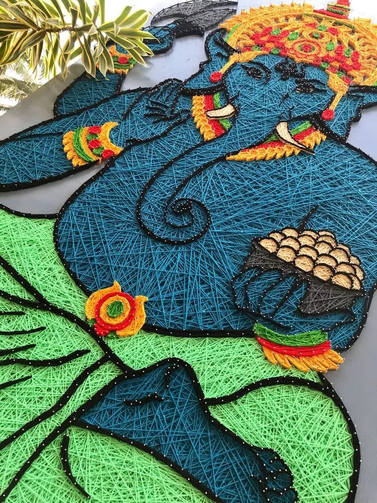 Giant Ganesha String Art to Make Your Home Unique