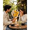 Golden Sunshine Lily Bouquet – Handcrafted Floral Charm