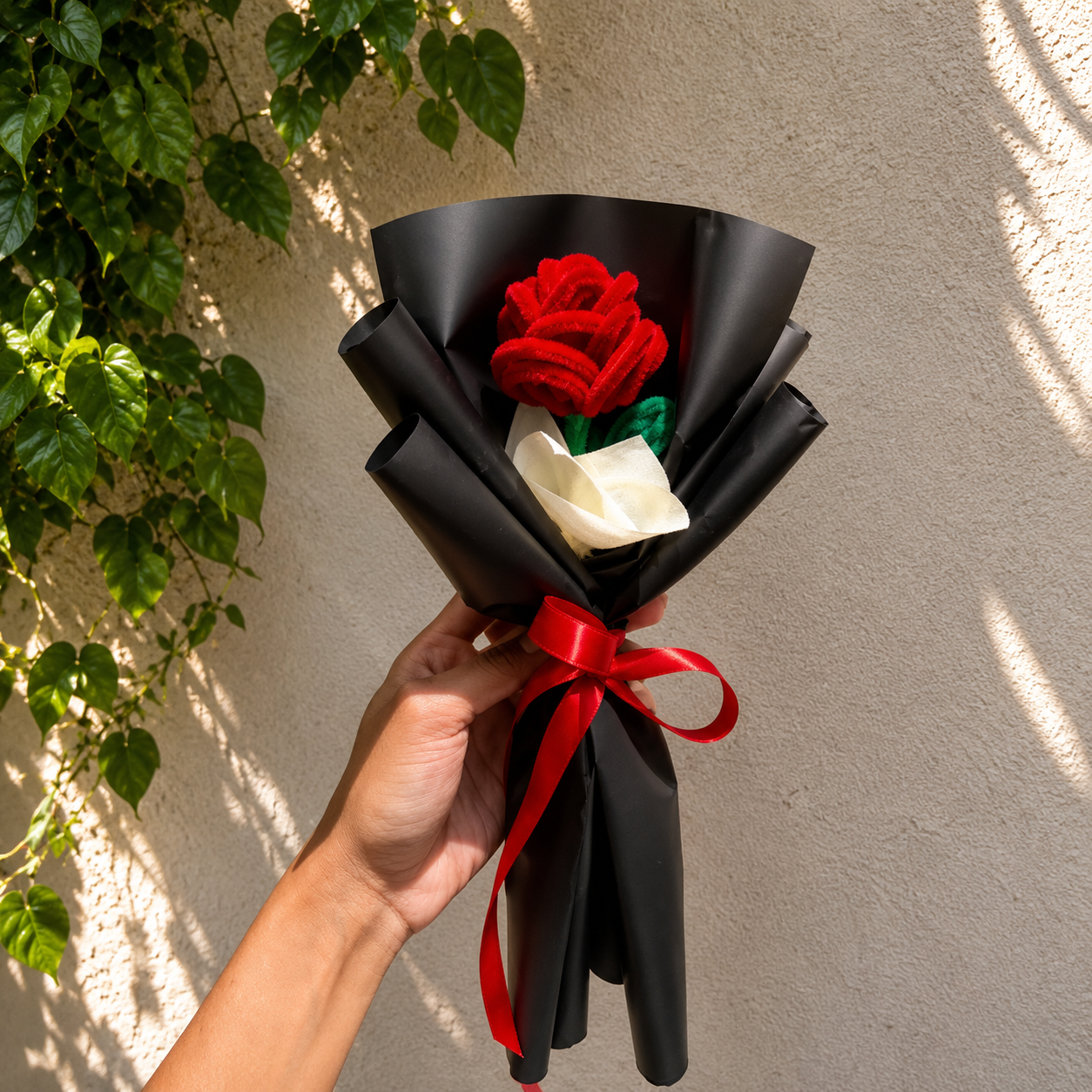 Handmade Crochet Rose Bouquet