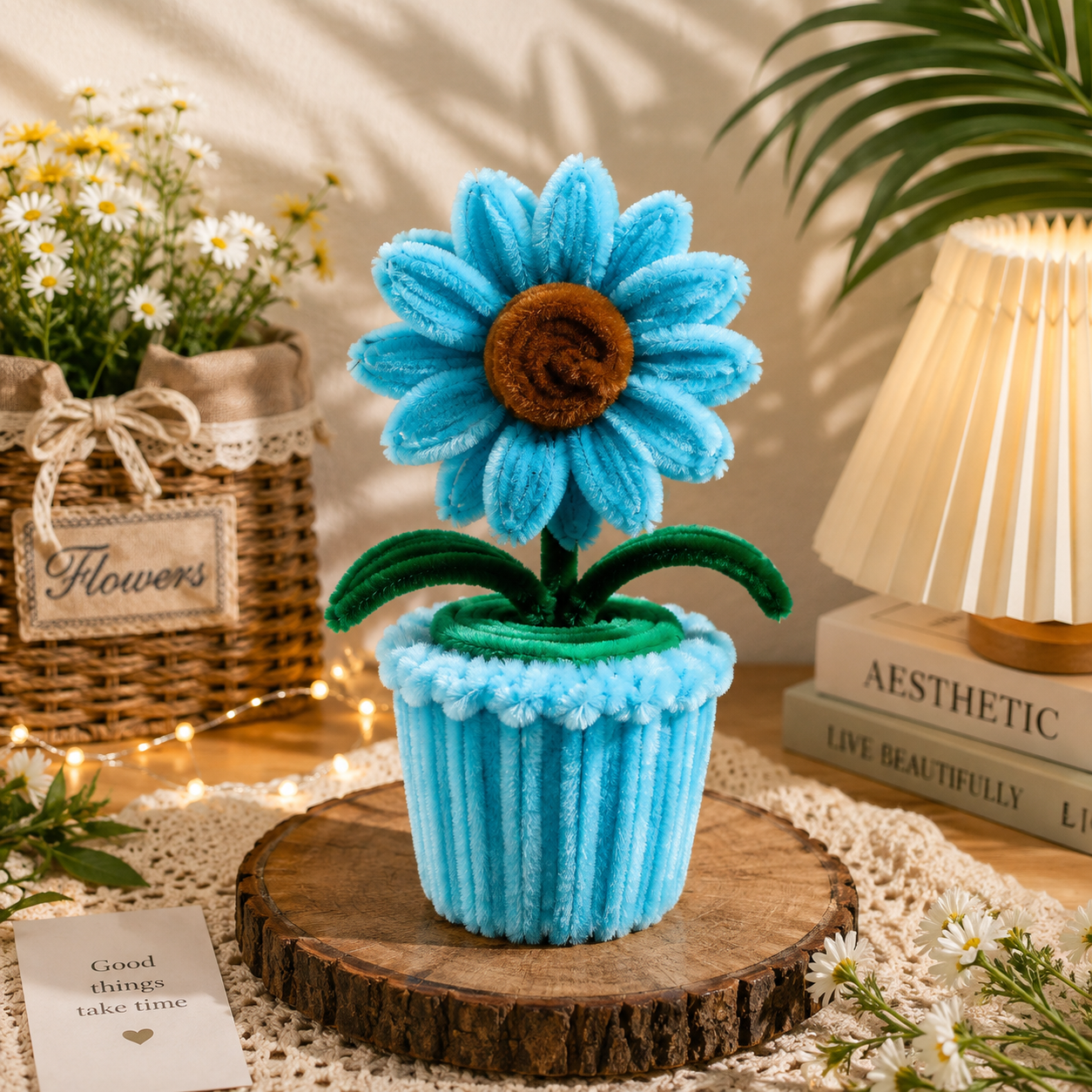 Handmade Daisy Floral Cup - Perfect for Decor