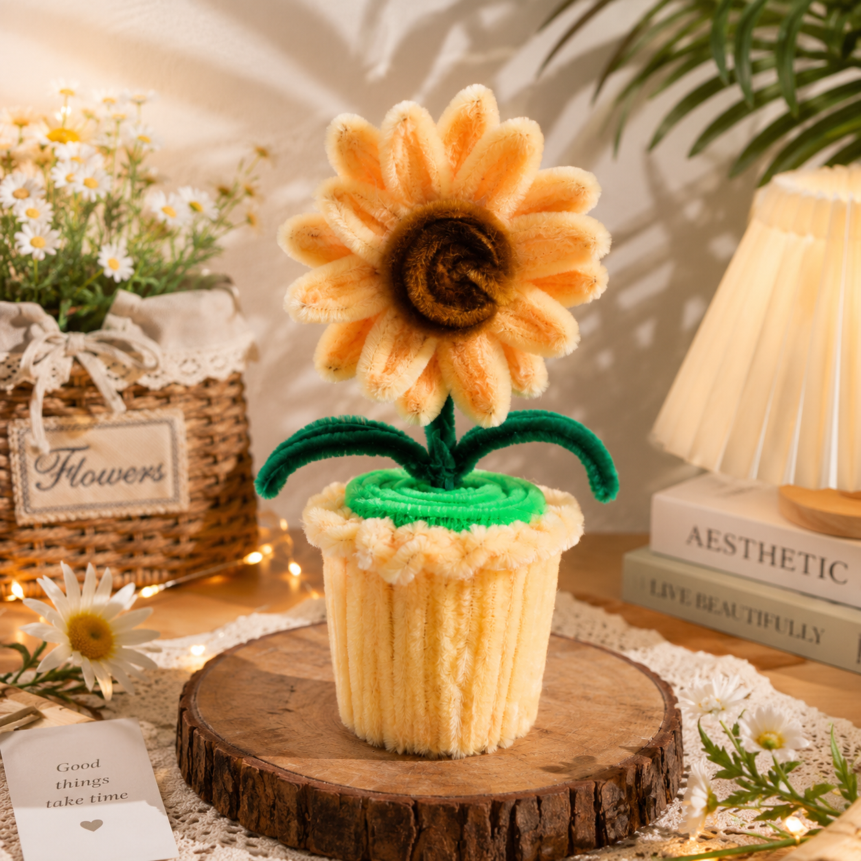 Handmade Daisy Floral Cup - Perfect for Decor