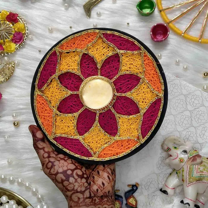 Handmade String Art Deepak for Diwali Poojan – BlessGifters