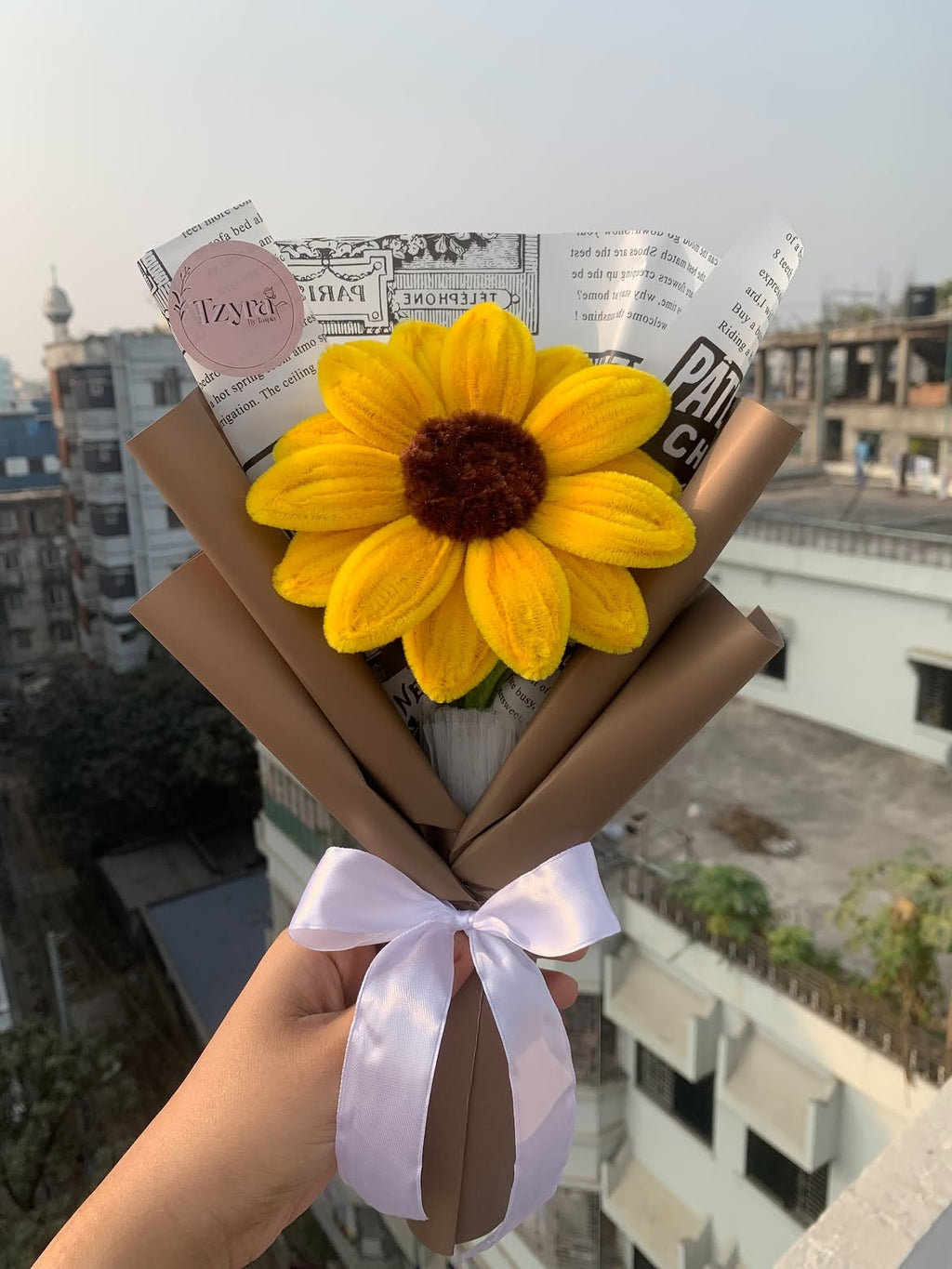 Handmade Yellow Sunflower Gift Bouquet