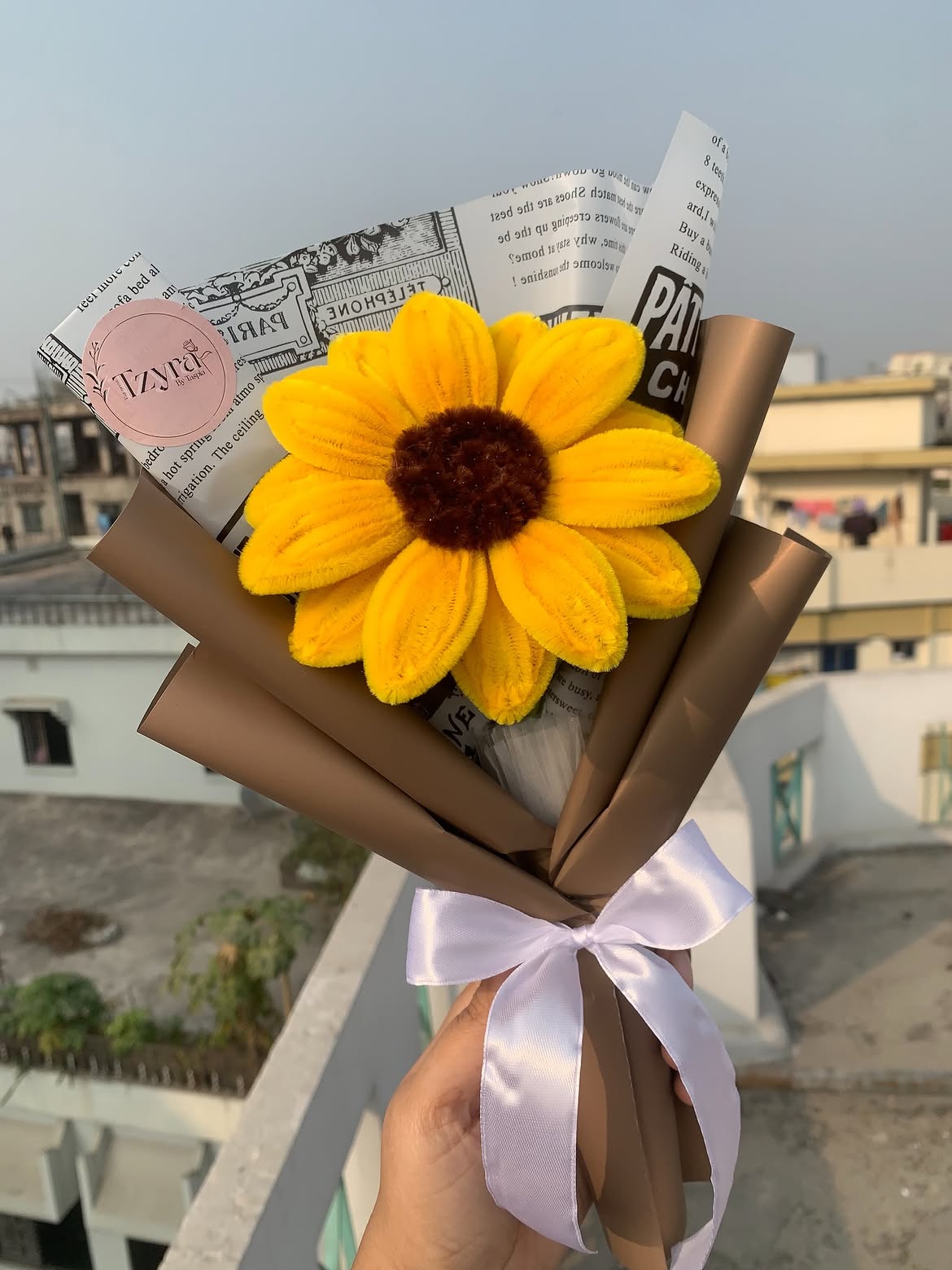 Handmade Yellow Sunflower Gift Bouquet