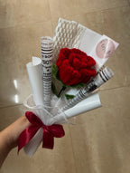 Handmade Red Rose Flower Bouquet