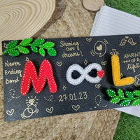 Infinite Love String Art Name Plate for Couple