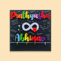 Infinity Love String Art Nameplate for Couples
