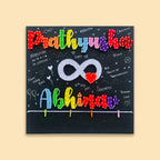 Infinity Love String Art Nameplate for Couples