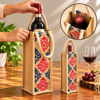 Jute Water Bottle And Wine Carry Bag , 1.5 Ltr / Set of 3