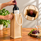 Jute Water Bottle And Wine Carry Bag, 2.5 Ltr / Set of 3