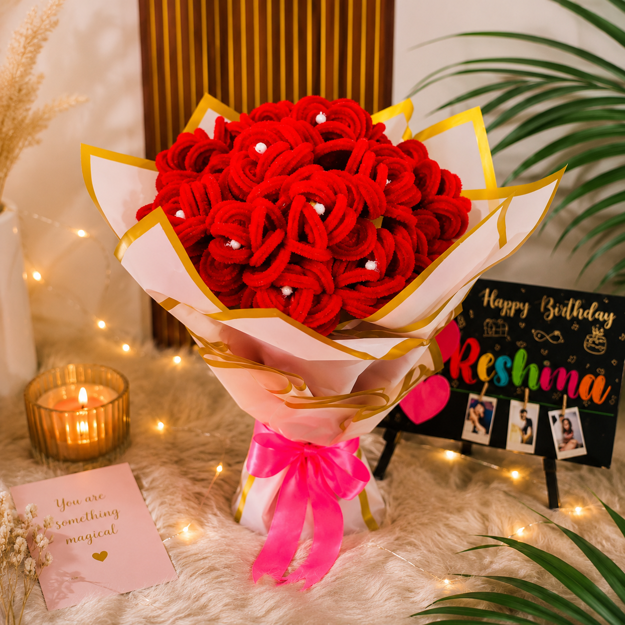 Large Red Rose Handmade Bouquet – Premium Love & Celebration Gift