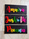 Personalized Rainbow String Art Name Boards