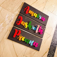 Personalized Rainbow String Art Name Boards