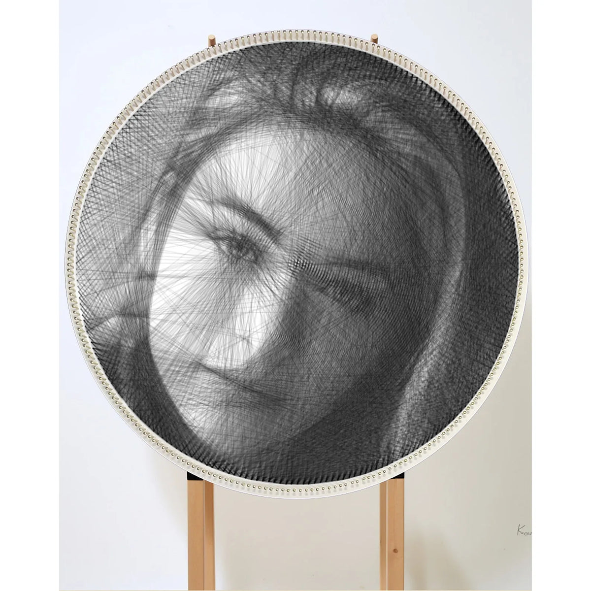 Collaged Portrait String Personalized String Art Portrait - DIY Wall Art Handmade Gift ...