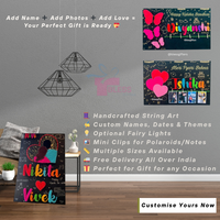 Personalized Gathbandhan String Art Nameplate - Gift for Wedding