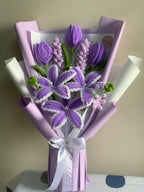Purple Lavender Handmade Flower Bouquet 💜